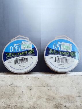 Opel Beadsmith Stretch Jewelry Fiber - White (Total Of 3)